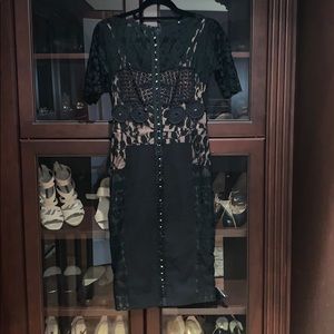 Anthropologie Black Sheath Dress size 2